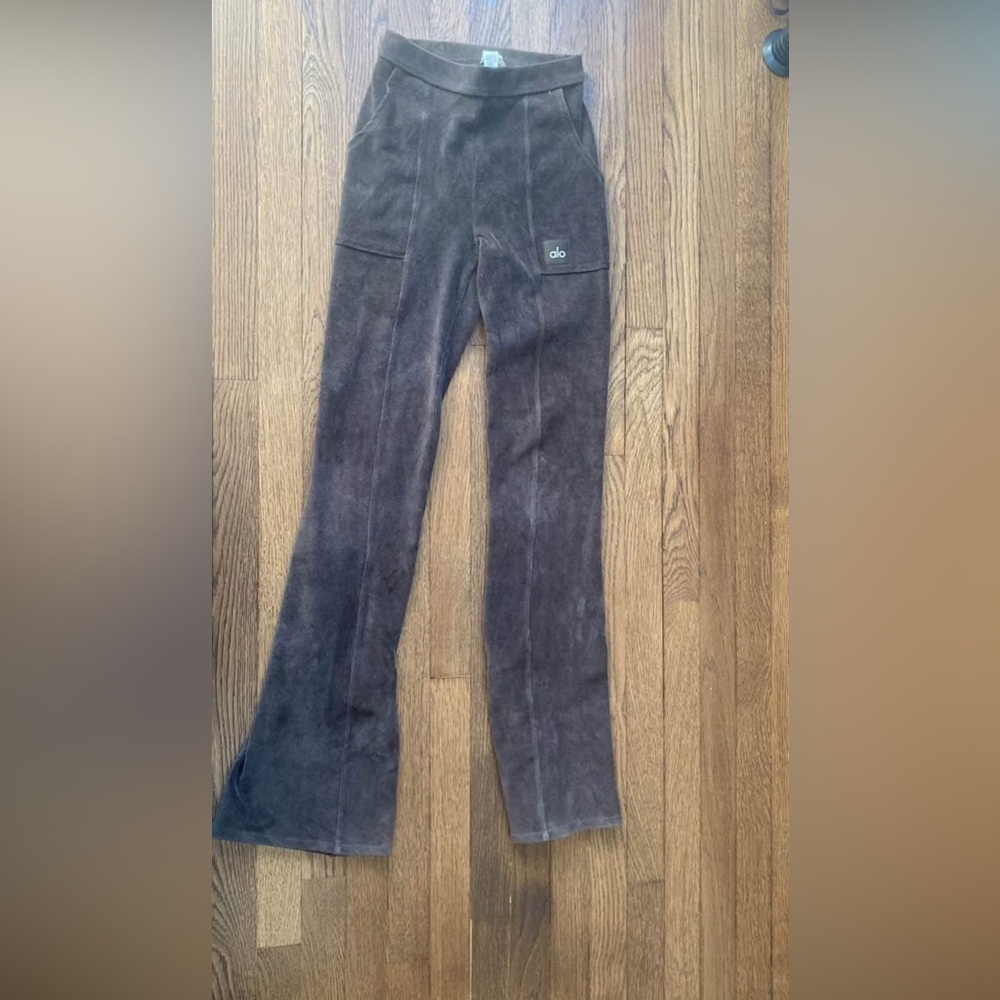 Alo Brown Corduroy Flare Pants XXS